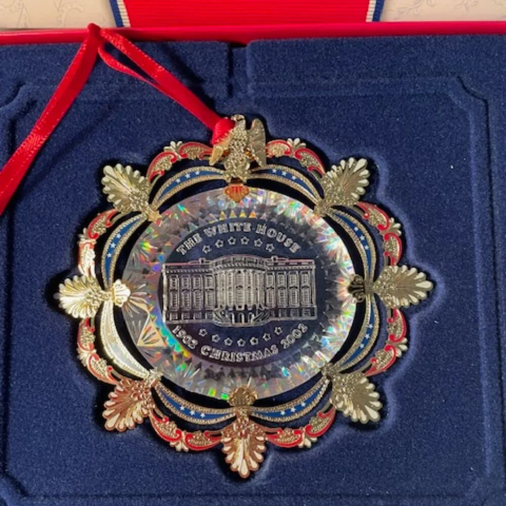 2002 White House Christmas Ornament The East Room in 1902 IOB